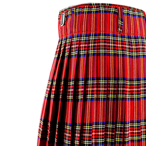 Kilt écossais traditionnel de haute qualité en tartan rouge de style occidental avec sporran réglable et ceinture en cuir, fournisseur du Pakistan - Product Image 5