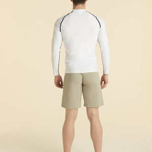 Último diseño de alta calidad para hombres Rash Guard de talla grande para hombres Rash Guard transpirable para hombres Rash Guard logotipo personalizado y diseño OEM 2025 - Product Image 4