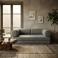 Minimalistisches Indoor-Freizeitsofa Knochenloses Schwammmaterial Ergonomische Unterstützung Hohe Tragkraft Rutschfeste Basis