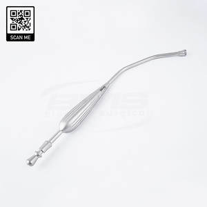 High Quality Stainless Steel Yankauer Suction Tube ENT Reusable Medical Oral Suction Cannula with <b>Rose</b> <b>Bud</b> Tip & Vacuum Control - Product Image 1