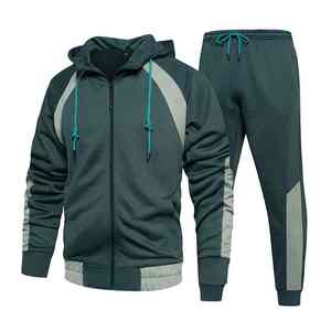 เสื้อผ้าแนวสตรีทสองชิ้นสำหรับผู้ชายในฤดูหนาวชุดวอร์มผ้าฝ้ายขนแกะ100% ระบายอากาศกันน้ำกันลมกำหนดเองขายส่ง2025ใหม่ - Product Image 2