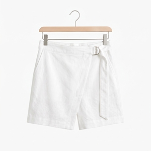 Shorts d'été pour femmes, style cache-cœur, à nouer à la taille, décontractés, vente en gros OEM ODM, personnalisation du logo, faible MOQ - Product Image 2