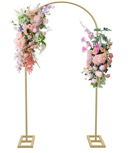 High Quality New Design Wedding Decoration <b>Gold</b> Metal Flower Racks Wedding Flower Stands . - Product Image 5