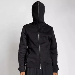 Custom Men's <b>Full</b> <b>Zip</b> <b>up</b> <b>Hoodie</b> 100% Cotton High Quality French Terry Blank Drop Shoulder Zipper <b>Hoodie</b> for Men - Product Image 3