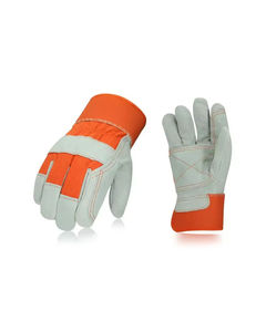 Wholesale Bulk Custom Logo Leather Safety Work Gloves Welding and Leather Working Safety <b>Clothing</b> - Product Image 1