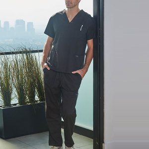 Hot Sale Unique Design Solid Color Medical <b>Scrub</b> Plus Size Low MOQ Quality Made Medical <b>Scrub</b> - Product Image 5