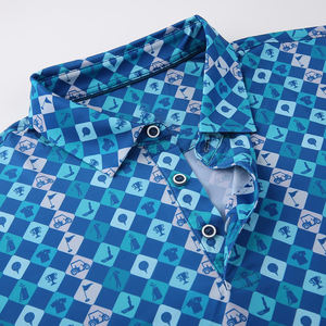 Camiseta de Manga Corta con Logotipo Personalizado, Antiarrugas, para Hombre, Nuevo Diseño Moderno de Golf - Product Image 5