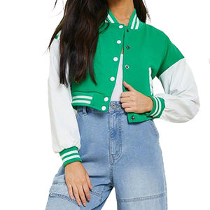 Chaqueta Universitaria para Mujer, Chaqueta Universitaria Corta de la Mejor Calidad con Mangas Regulares, Nuevo Diseño Transpirable para Adultos - Product Image 3