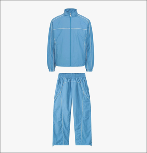 Custom Men's <b>Windbreaker</b> Suit Factory Direct Breathable Winter Tracksuits Set Solid Printed Logo Plus Size Reversible - Product Image 1