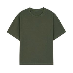 Camiseta Premium de Algodón 100% de Punto Waffle Texturizado de Alto Gramaje para Hombre, Oversize con Hombro Caído, Verde Oliva, con Tejido de Malla Personalizado de Secado Rápido - Product Image 1