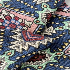 Nouvel arrivage de sac fourre-tout Jacquard de qualité supérieure écologique Sac à provisions en tricot chaîne auto-poignée motif teint en fil Technique tissée - Product Image 2