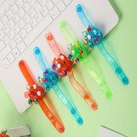 Bracelet Fidget Spinner Lumineux LED, Boîte de 25 Pièces, Fournitures pour Fêtes, Cadeaux pour Enfants, Bracelet Lumineux, Anniversaire, Noël, Vente en Gros
