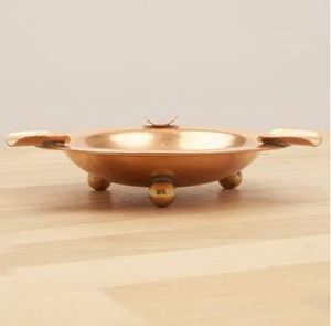 Cendrier rond en métal forgé à la main avec manche en bois élégant parfait pour la maison classique café restaurant fumer meilleurs accessoires - Product Image 6