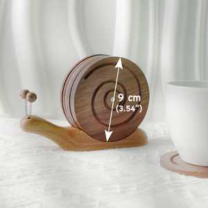 Premium Handmade Resin and Wooden Coasters with Stone Detailing Heatproof, Durable and Stylish <b>Table</b> Accessories for Everyday - Product Image 5
