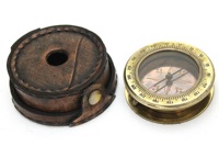 Vintage Mary Rose boussole pointeur en laiton massif loupe coulissante étui en cuir Durable Camp nautique collection fonctionnelle