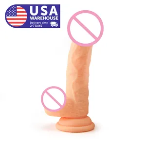 US WarehouseMonster Dildo Big Realistic Silicone Vaginal G-spot Anal Plug With Suction Cup Animal Dildo Sex Toys for Couple