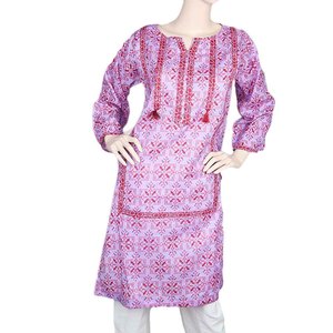 Kurti imprimé pour femmes - Violet - Product Image 2
