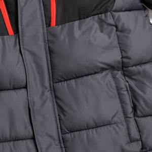 OEM personalizado de alta calidad de los hombres de la burbuja acolchada chaqueta de invierno con cierre de cremallera patrón de letras cuello redondo al por mayor de la calle principal - Product Image 6