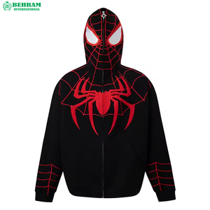 Sweat-shirts unisexes à fermeture éclair intégrale de haute qualité pour l'hiver, 500 GSM, 100% coton molletonné/éponge française, fermeture éclair robuste, respirant, séchage rapide - Product Image 2