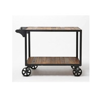 Mobilier décoratif Chariot de service à dîner Design fait main Qualité supérieure Métal marbre Barcart Utilisation pour le bureau