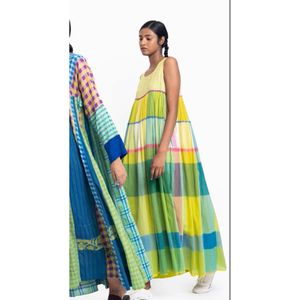 Vestido Informal de Algodón JODHPUR 27 para Oficina, Transpirable y Moderno con Diseño Personalizado, Tallas XS a 6XL, Mangas Abullonadas - Product Image 1