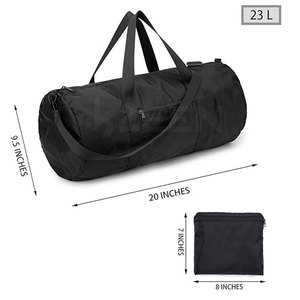 Bolsa de gimnasio negra unisex personalizada pequeña al por mayor para Hombre Ropa de entrenamiento de alta calidad bolsa de gimnasio negra deportiva 2024 - Product Image 2