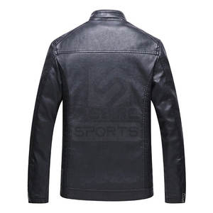 Chaqueta de Invierno de Cuero para Hombre, Diseño Moderno, Precio Económico, Color Personalizado, Estilo Único, Frente de Lona, Ecológica - Product Image 2