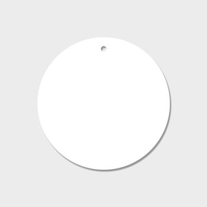 Ornements de Noël par sublimation Blancs d'ornements de sublimation ronds en MDF 2025 double face - Product Image 1