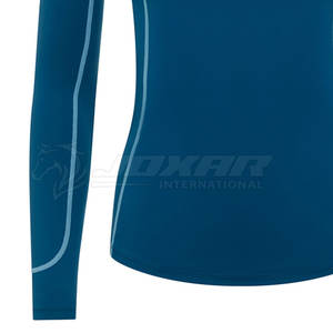 Capa base de equitación de secado rápido para mujer Top de entrenamiento ecuestre de manga larga transpirable - Product Image 4