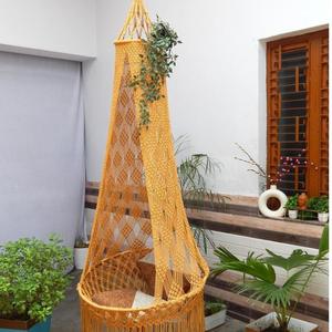 Đương Đại macrame treo ghế Vòng võng để thư giãn bên trong hoặc bên ngoài nhà vườn hoặc ban công - Product Image 5