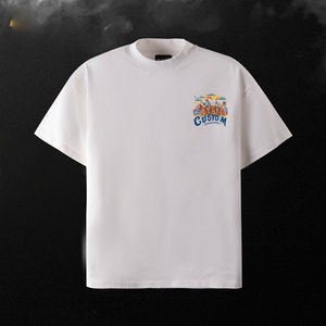 Vente en gros de t-shirt uni vierge sérigraphie personnalisée logo numérique marque polyester coton - Product Image 6