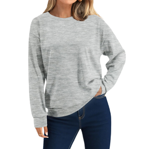 Sweat-shirt à capuche pour femme en coton, style streetwear, col rond, surdimensionné, logo personnalisé, écologique - Product Image 4