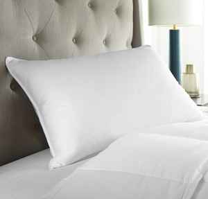 Oreillers d'hôtel rectangulaires en satin blanc 100 % coton de qualité supérieure, anti-bactériens, écologiques, à garnissage épais, lavables en machine, vente en gros - Product Image 3