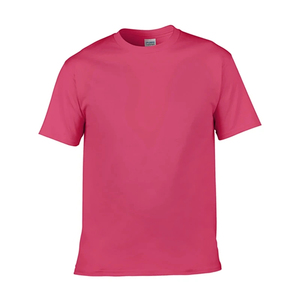 Camiseta de algodón de calidad con sensación suave de talla estadounidense en varios colores, Camiseta corta con estampado de logotipo personalizado y cuello redondo para hombre - Product Image 3