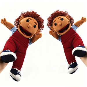 Marioneta de Mano de Peluche para Niños, Marioneta de Ventriloquismo de Cuerpo Completo, Juguete de Peluche Suave con Relleno de Algodón PP, Regalo de Cumpleaños - Product Image 1