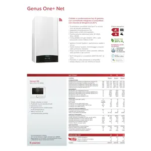 Caldera de Condensación Ariston Genus ONE+ Net Wifi de 30 kW, Sistema HVAC Doméstico con Gas Natural o GLP - Product Image 4
