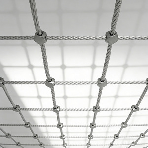 Maille de corde en acier inoxydable haute résistance - Clôture d'enclos pour animaux de zoo, barrière de sécurité à vue dégagée résistante à la corrosion - Product Image 4