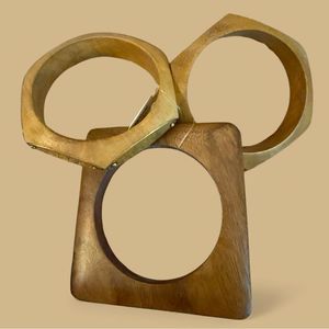 Fashion Forward Waterproof Wooden Bangles with Traditional Influence Modern Finishing Customizable Best Price for Business Gifts - Product Image 2