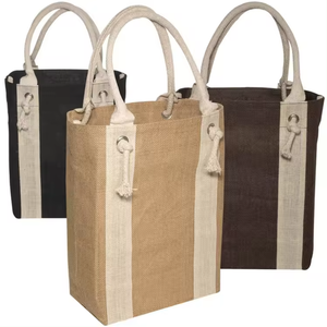 Bolsas de Vino de Yute 100% Fibra de Yute Ecológicas Personalizables en Color/Tamaño/Logotipo Regalos Promocionales de Alta Calidad Marca Personalizada Mundial - Product Image 3