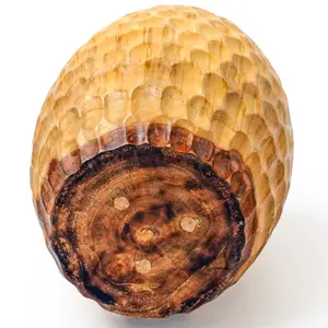 ภาชนะไม้แกะสลัก ของตกแต่งบ้านที่เป็นมิตรต่อสิ่งแวดล้อม สไตล์ออร์แกนิก โมเดิร์น ของตกแต่งบ้าน พื้นผิวมีเท็กซ์เจอร์ สีโทนกลาง งานฝีมือทำมือ - Product Image 4