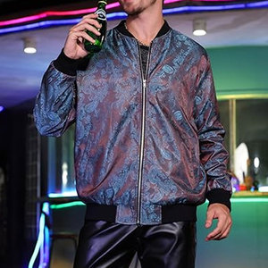 <b>Lightweight</b> Men's Premium Quality <b>Denim</b> Bomber <b>Jacket</b> Vintage Style Stand Full Zipper Front Custom Color Logo Eco-Friendly - Product Image 3