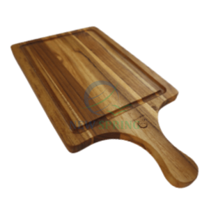 100% planche à découper rectangulaire en bois de qualité supérieure bloc à découper écologique avec poignée durable fabriqué au Vietnam - Product Image 4