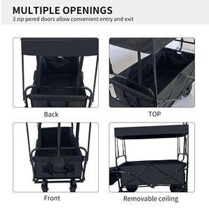 New Arrivals utility wagon folding beach camping folding cart <b>trolley</b> wagon for kid - Product Image 4