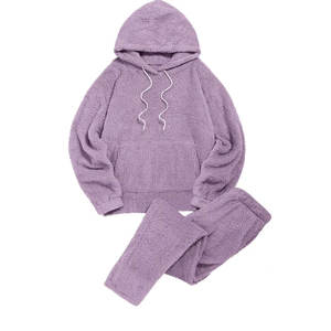 Qualité supérieure Femmes 2 Pièces Tenues Casual Jogging Costumes Dames Formation Joggers Femmes Polaire Survêtement Ensembles - Product Image 1