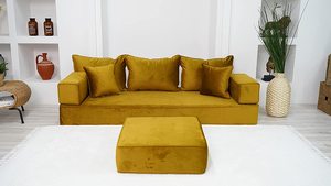 Arabic Floor Seating Arab Floor Sofa Arab Seating Floor | 12 pieces, 28 dances with sponge <b>cushion</b> thickness 20cm - Product Image 5