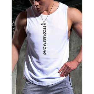 Camiseta sin mangas para hombre, informal, de verano, para gimnasio, cómoda, transpirable, elástica, para baloncesto, con capucha, estampado de letras en 3D - Product Image 4