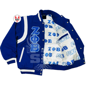 Custom Varsity Jacket Zeta Soror Men Wholesale Price Hot Sale Streetwear with Unique Embroidery and Premium Quality Man Jackets - Product Image 5