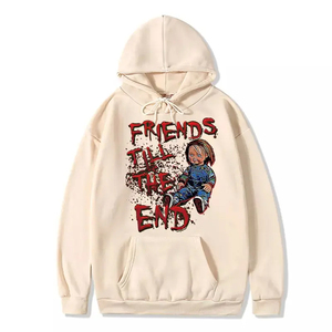 A granel 100% algodón Puff impresión Streetwear pulóver Sudadera con capucha fabricantes logotipo personalizado de gran tamaño Puff impresión sudaderas con capucha - Product Image 2