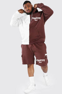 Ensemble short et t-shirt deux pièces unisexe Streetwear Vêtements décontractés pour hommes Ensemble t-shirt et short - Product Image 4