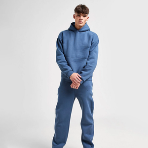 Sudadera con capucha azul para hombre de moda y Jogger Combo Versátil para cualquier ocasión Perfecto para entrenamientos - Product Image 1